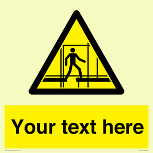 Custom Scaffold Incomplete Sign